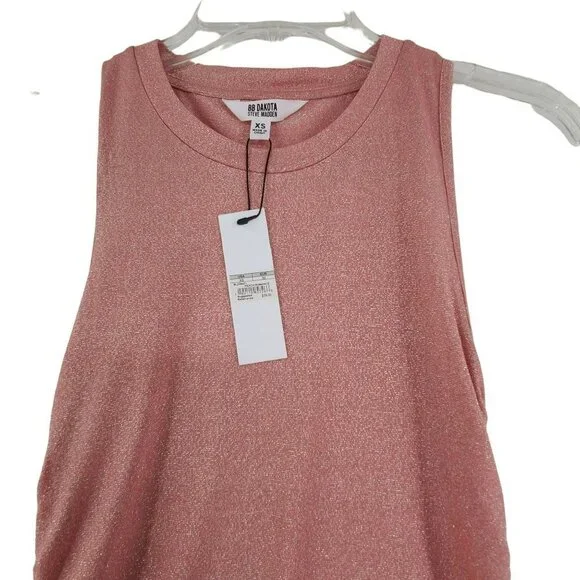 BB Dakota NWT Women's Sleeveless Maxi Dress Pink XS - Picture 3 of 10